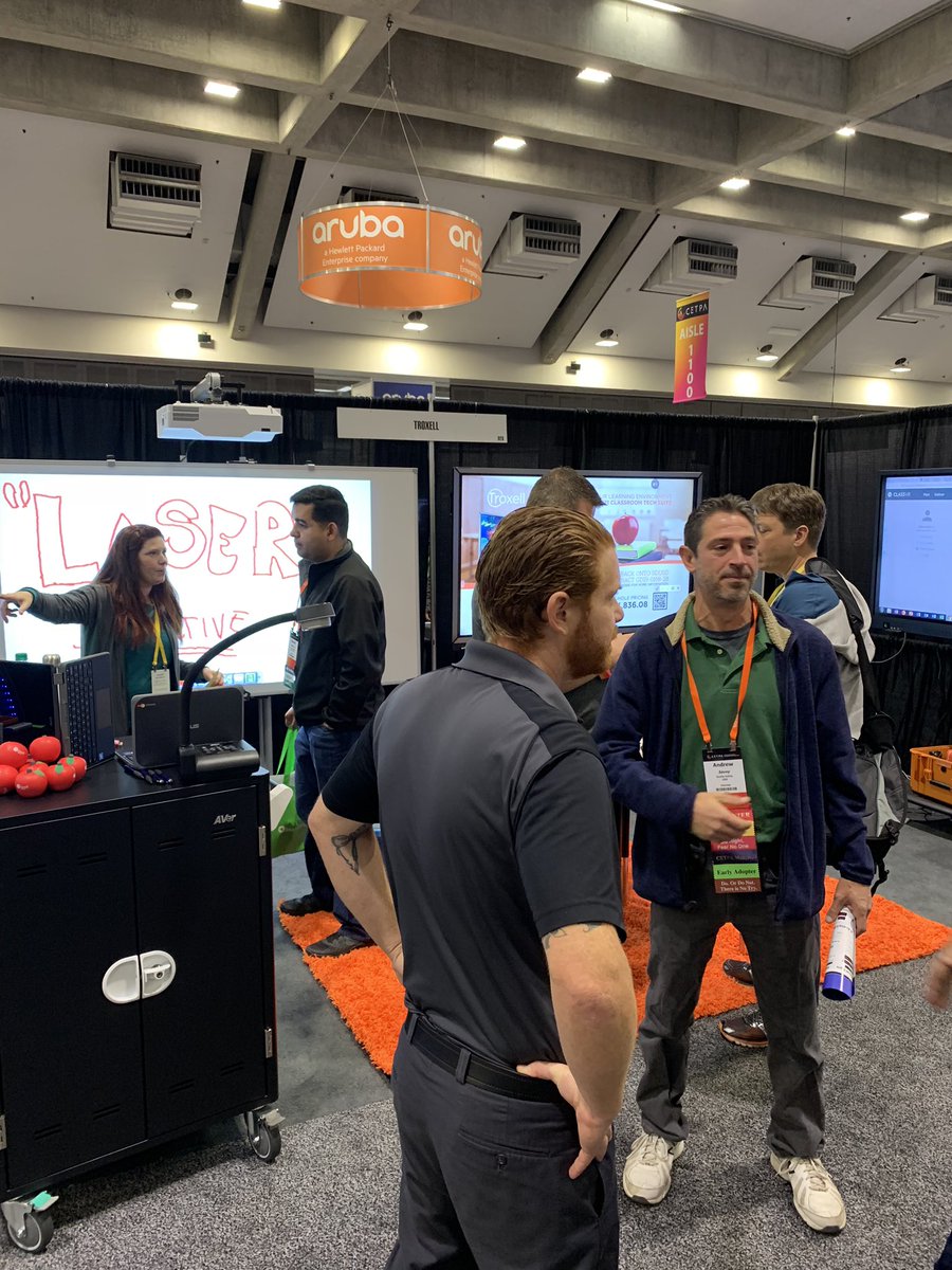 clint_knudsen's tweet photo. Showcasing the best of the best in education technology today at the @CETPA conference. We are @troxellcomm and we future-proof classrooms.  @TroxellAdam @MiaE_Troxell @BillPitzner #cetpa #edtech https://t.co/O3XOv89XC4