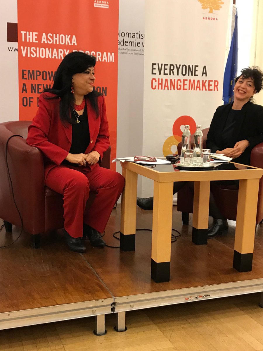 Amb_EmilBrix's tweet photo. Thank you @Ashoka 4 inviting Iman #Bibars 2 talk about feminism in Islam at the @DA_vienna. She inspires many young people in Egypt! https://t.co/gryUHrz0hj