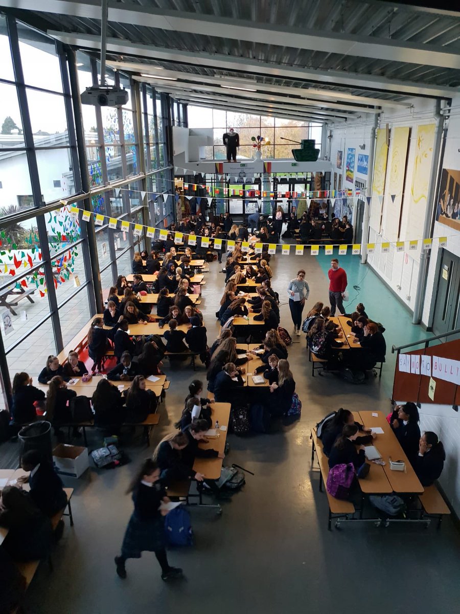 Today’s #ScienceWeek2018 activity saw all first years gather in the GPA for a science table quiz run by TY sci students. There’s nothing like healthy competition to get students interested in #STEM. Thanks to TY science for assisting. #leadership #volunteering #sciencepromotion