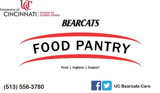 ucvocaholics's tweet photo. Acafest 3.0 is proud to support the local charity Bearcats Food Pantry! Participate in a 50/50 raffle where half of the proceeds go to the pantry and the other could go to you! https://t.co/THgWG0ZKDs