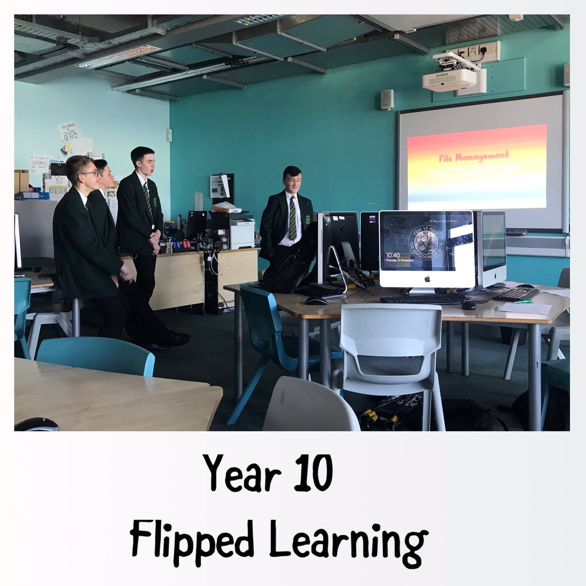 Year 10 did a fantastic job as the teacher today 👩‍🏫 👨‍🏫 Taking the roles of the operating system and delivering mini lessons! 

If they keep it up Mr Russell might be out of a job, there will be no need for him😂

He was very proud of the classes effort, keep it up!
#weachieve