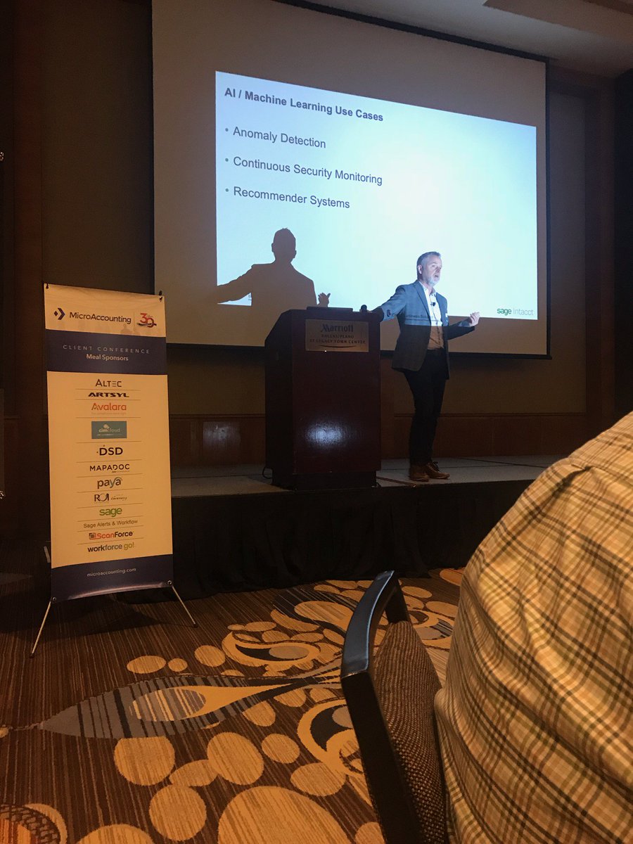 MicroAcctg's tweet photo. Thanks for your keynote. Witty and informative! #30yearsofMicro #MicroClient @SageIntacct https://t.co/NAoqa7E3Va