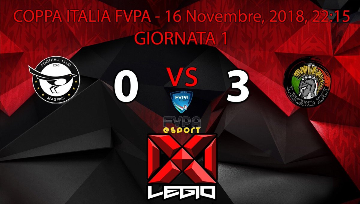 FCTClan_'s tweet photo. 🎙🎮 RISULTATI:
Mercoledì 14/11
@FVPAeSport
COPPA ITALIA 22:15
@IXI_eSport vs #FCMAGPIES 3-0 TAVOLINO

@VPG_Italy
SERIE B 22:45
#LEGIOIXI vs FC #STRACERRANA 3-2

FORMAZIONI:
Giovedì 15/11
@FVPA_net
EUROLEGA 22:15
@LegioIXIFifa vs #RURBLESESPORT
@LegioIXIFifa vs #GOODFELLAS 🎮🎙 https://t.co/wAxlS2K8gW