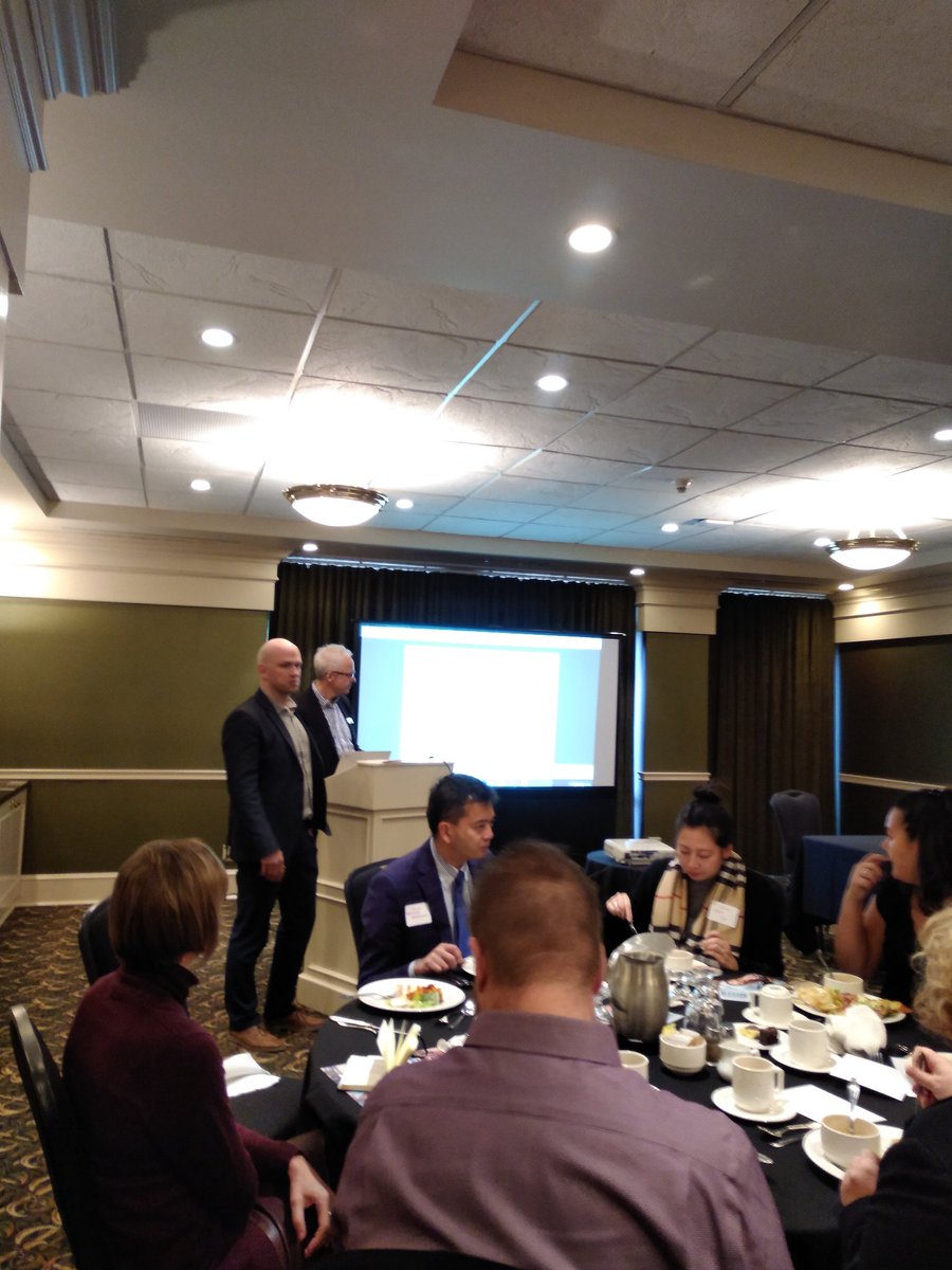 L6SBC's tweet image. At @yourYEGBA #EBALuncheon to learn how @CityofEdmonton helps to support #businesses in regards to data and technology.