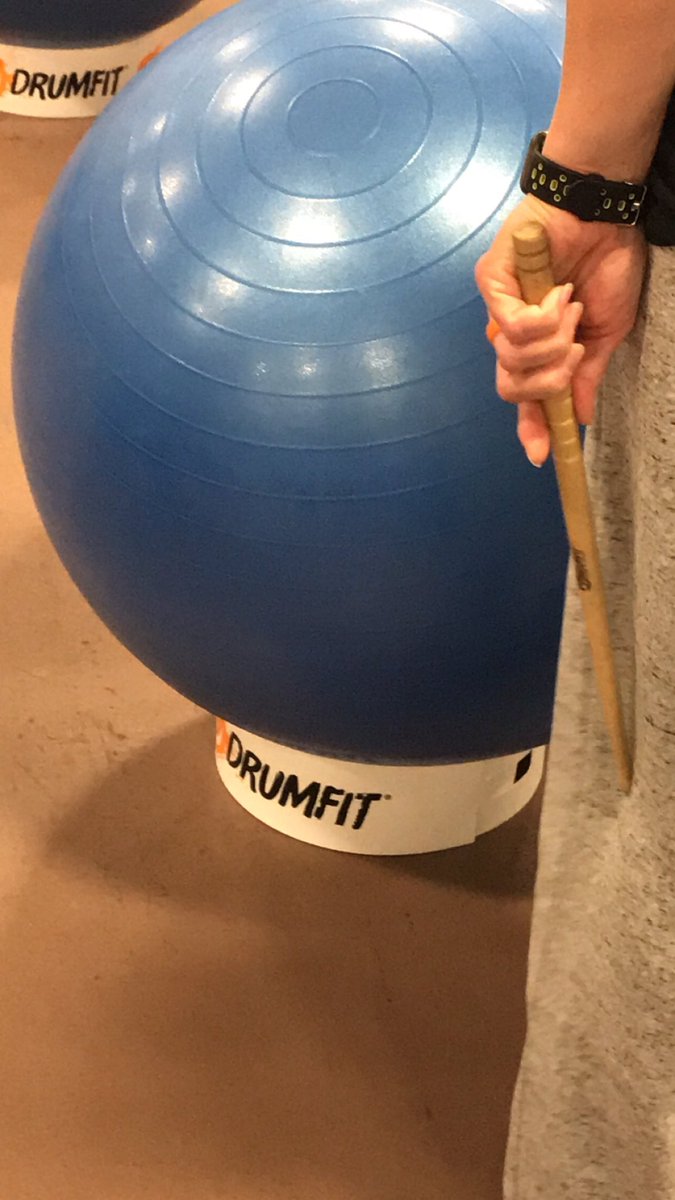 MrsWeber_PE's tweet photo. Time for the session I’m most excited about!!! #DrumFit #iahperd18 @IAHPERD #GoodrichPE https://t.co/0m3hZVebka
