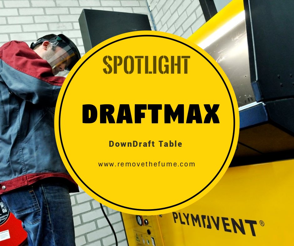 plymoventipna's tweet photo. SPOTLIGHT: DraftMax DOWNDRAFT TABLE
The DraftMax downdraft and backdraft work bench is a combination of a work table and welding/cutting fume source capture and filtration.
https://t.co/hPrekg46jp
#CyberSpecial #Welding #DownDraftTable #IAQ #WeldingFume #FumeRemoval https://t.co/198P6Mp7IJ