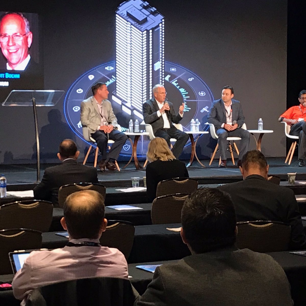 nathankehr's tweet photo. @VykonScott representing @TridiumInc #Vykon at @REALCOMMtweet #CoRETech2018 on the Smart Connected &amp; #IoT Centric Buildings panel. #Niagara is the preeminent #open IoT Framework for #SmartBuildings and #SmartCities with 720,000 deployments in 77 countries to date! #analytics #ai https://t.co/3MYe3dBgkQ