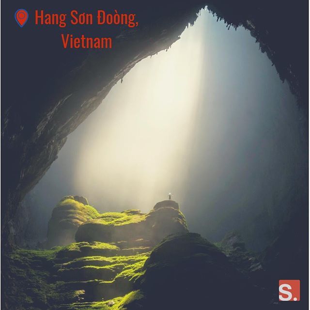 stepestweets's tweet photo. We bring you another #dreamdestination and this week it's the world's largest cave! The Sơn Đoòng cave in Vietnam is 5km long and at points 200m high and 150m wide. Isn't that crazy?! 😵
.
.
.
.
.
#Vietnam #caves #facts #dreamdestination #travel #trav… https://t.co/1RRL2oZKa4 https://t.co/v6r12sXPg1
