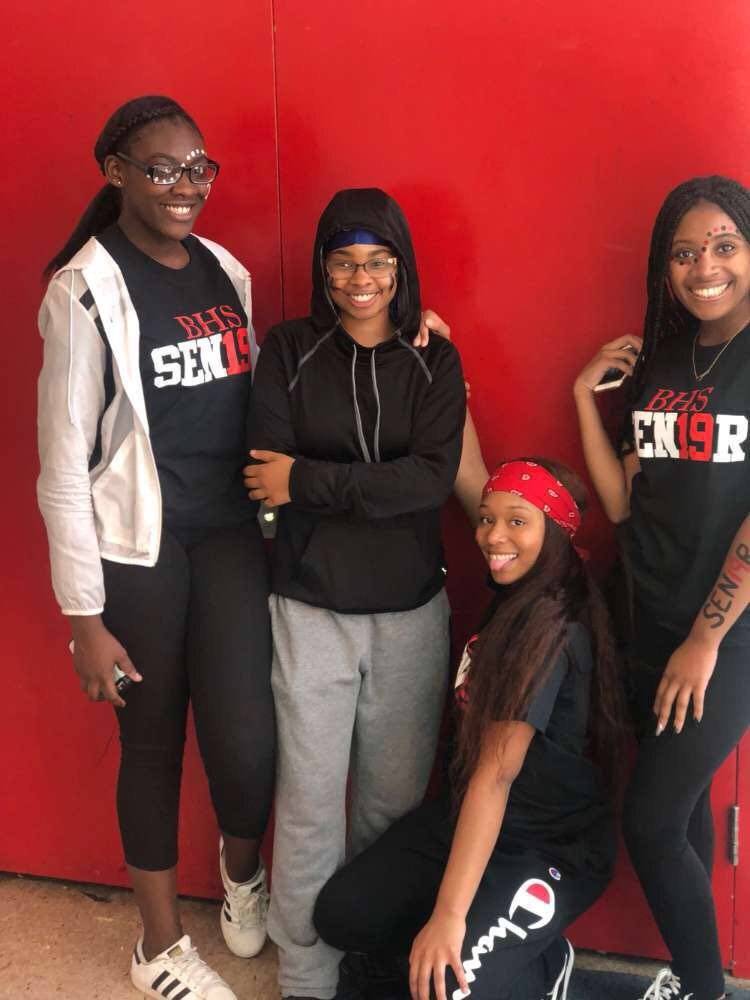 SoTierPTECH's tweet photo. “This photo shows me & my friends rocking out our #senioryear @BinghamtonCSD 's first pep rally in 3 years. The @Broomeisgood project helped me learn that family & friends are really all you need to make any place a home.” - Guerlincia Joseph, 3rd place🥉#goodisachoice https://t.co/Z1P4WvfBjV