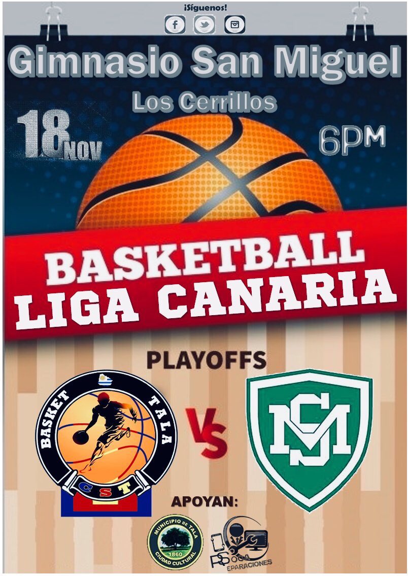 Colgados899's tweet photo. #LigaCanariadeBasket 🏀
POR UN LUGAR EN LA FINAL ❗️❗️
#DivisionalB - #Semifinales (al mejor de 3)
🗓Jueves 15/11:
#ElBosque (1) 🆚 #Mankos (0)
🏟Gimnasio de El Bosque
⌚️22.30
🗓Domingo 18/11:
#SanMiguel (0) 🆚 #Tala (1)
🏟Gimnasio de Cerrillos
⌚️18.00 https://t.co/wh2m0W9aSG