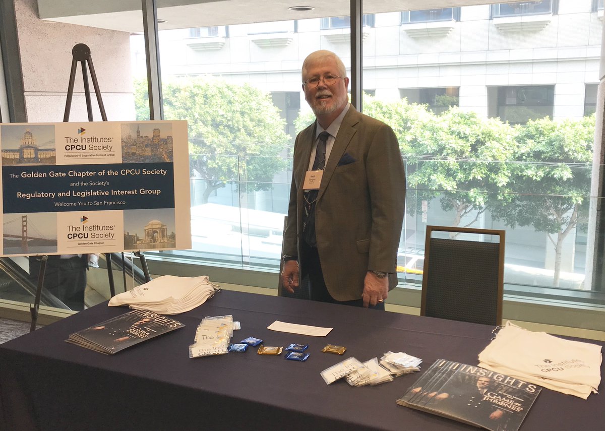We are at #NAICSF and we have @LoveGhirardelli Chocolate!  Thanks to Golden Gate Chapter of <a href="/cpcusociety/">The Institutes CPCU Society</a> for joining us in welcoming #NAIC attendees.