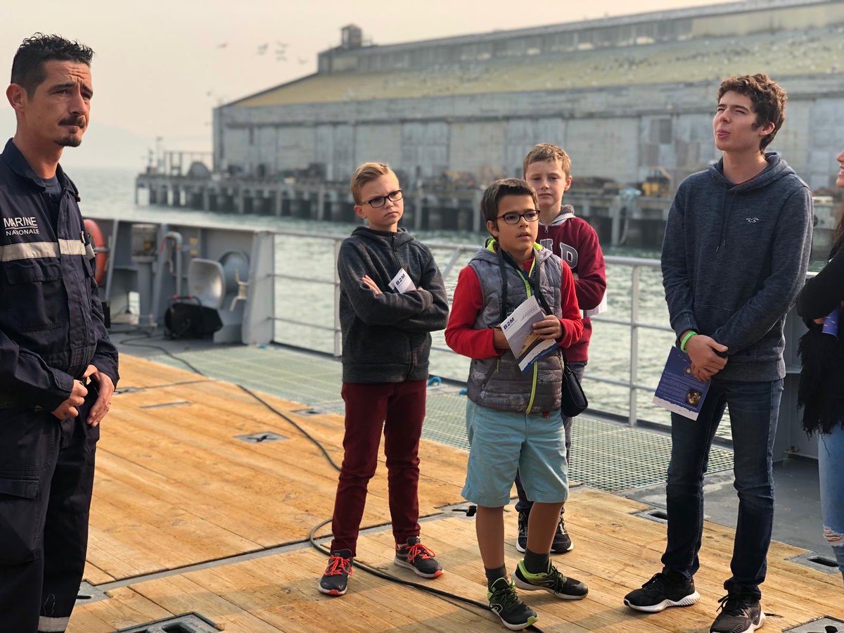 ortegaLFSF's tweet photo. Our students delegates have been invited today to visit a French naval ship « Le Bougainville » Thank you @FranceinSF  for this opportunity #LFSFexplore  #LFSFORTEGA #aefe https://t.co/zMvkC4OjoE
