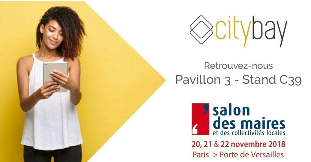 J-5 Découvrez l'écosystème Citybay au  <a href="/salondesmaires/">Salon des Maires et des Collectivités</a> #SMCL L'occasion de découvrir nos solutions digitales pour les #Collectivités
Rdv Pavillon 3, stand C39, on vous attend ! #Territoires #Familles #Citoyens #SmartCity