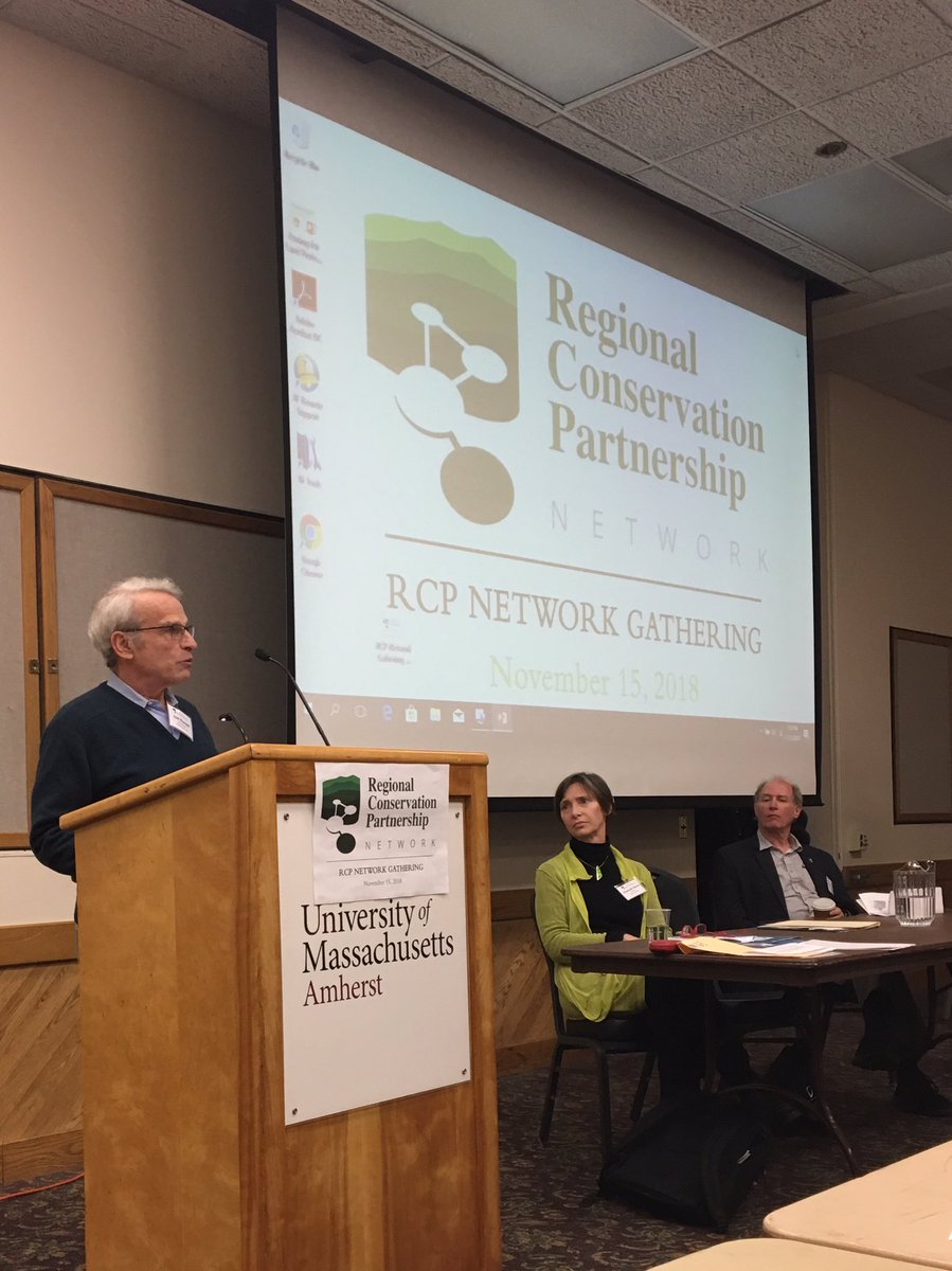 RCP_Network's tweet photo. “Local governments establish the playing field for conservation.” Learning from Attorney Joel Russell and Wayne Feiden and Elisabeth Hamin from @UMass_larp about the crucial role local zoning plays in #conservation! #2018RCP https://t.co/s5fHFRTjL3