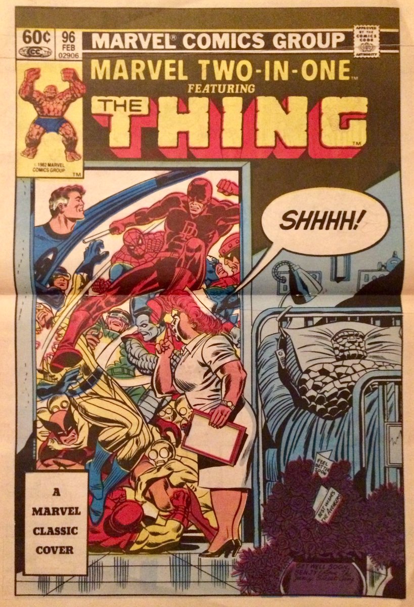 ComicsCollecti1's tweet photo. Marvel UK’s The Mighty Thor No.13, 13th July 1983. Featuring A Marvel Classic Cover pin-up. #StanLeeForever https://t.co/4DSz3R4Qwh