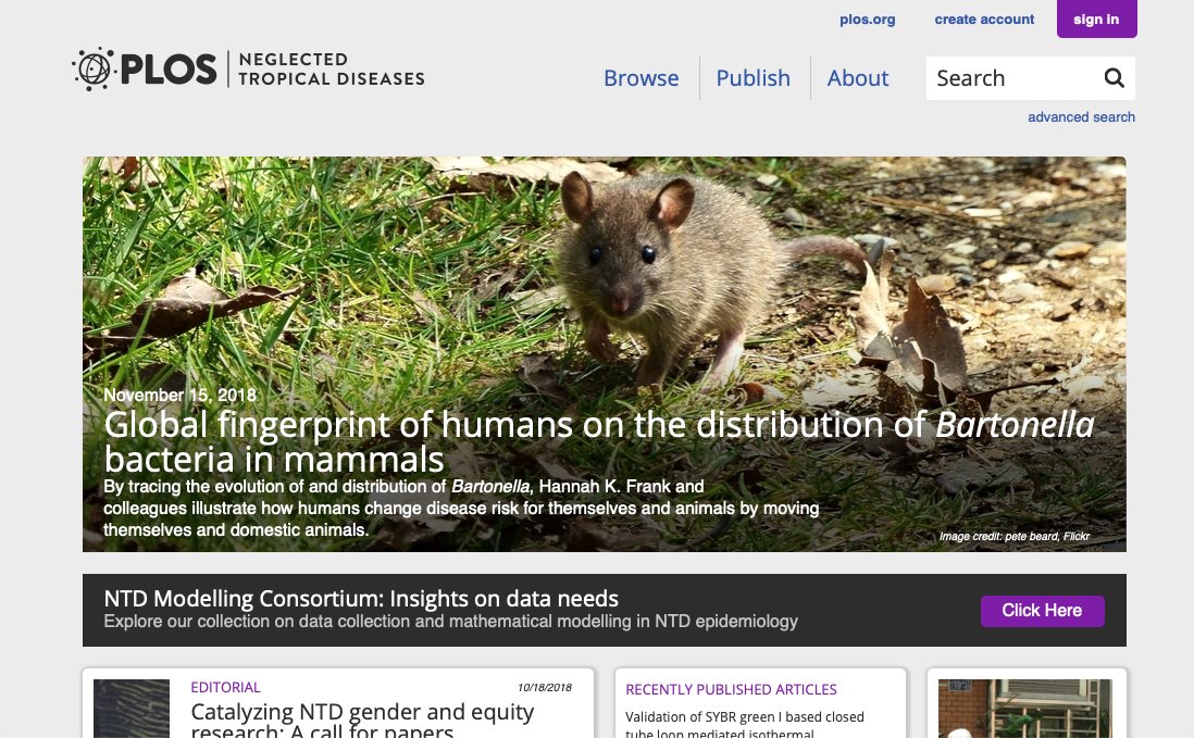 hannahkfrank's tweet image. So excited to see our paper on #Bartonella global distributions out in @PLOSNTDs! Thanks @LizHadly and Scott for their work on this! journals.plos.org/plosntds/artic…