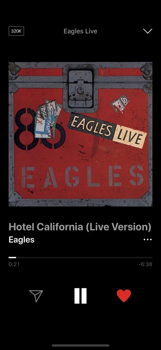 Pinkmariii's tweet image. Sleepless night...

#Favorite #song
#LiveVersion #TheBest 
#Eagles #HotelCalifornia