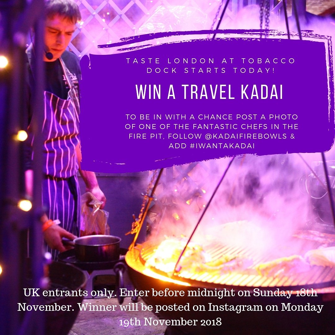 Kadai Firebowls (@kadaifirebowls) on Twitter photo Taste London starts at Tobacco Dock tonight, there's an outstanding line-up of top chefs cooking in the Fire Pit over the weekend. If you're in town don't miss it...and why not enter our competition while you're there.. <a href="/TasteofLondon/">Taste of London</a> <a href="/DougyChef/">Dougy Chef</a> <a href="/shropshirelad83/">Shropshire Lad</a> <a href="/DJ_BBQ/">Christian Stevenson</a> Taste London starts at Tobacco Dock tonight, there's an outstanding line-up of top chefs cooking in the Fire Pit over the weekend. If you're in town don't miss it...and why not enter our competition while you're there.. <a href="/TasteofLondon/">Taste of London</a> <a href="/DougyChef/">Dougy Chef</a> <a href="/shropshirelad83/">Shropshire Lad</a> <a href="/DJ_BBQ/">Christian Stevenson</a>