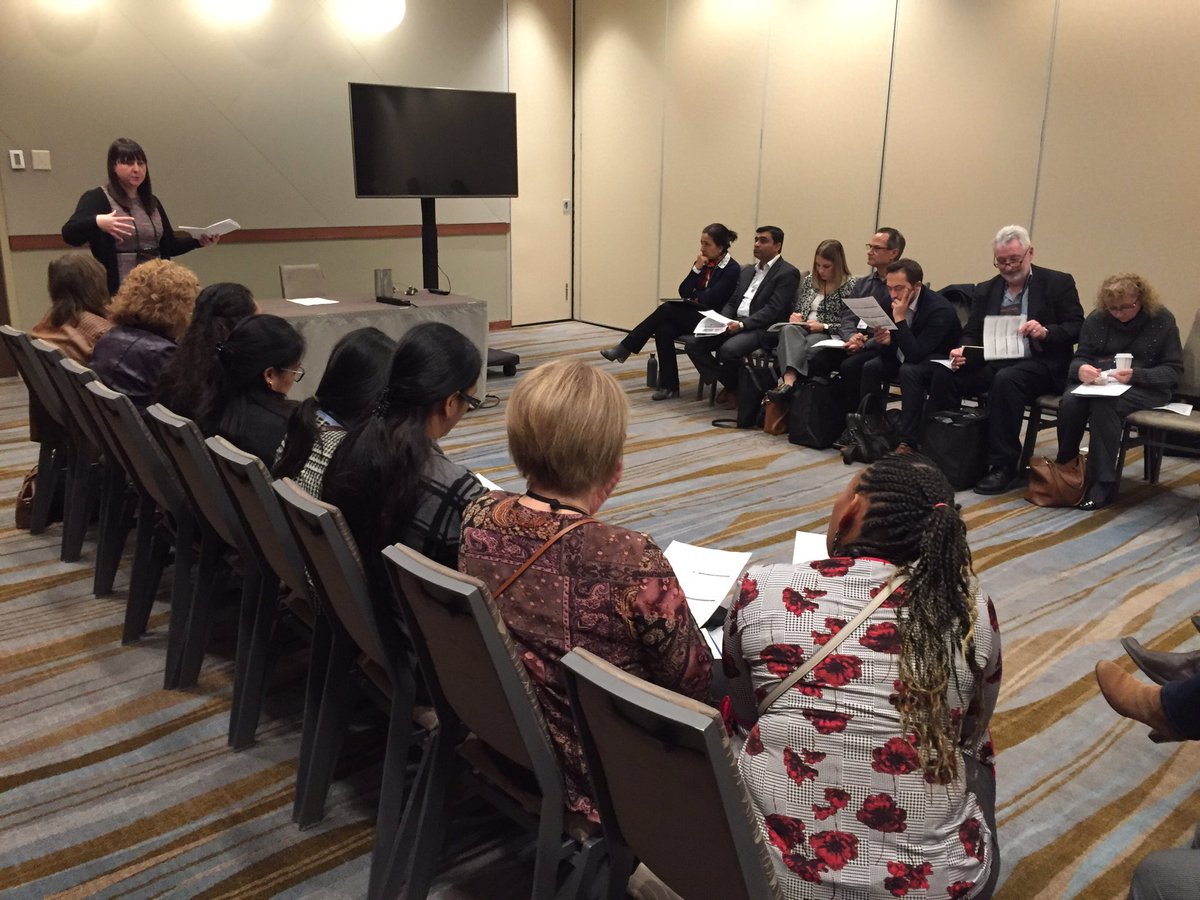OLTCAnews's tweet photo. Learning about #fallprevention at another session - world cafe style in 3 mini sessions - at #TILTC this afternoon! https://t.co/yBkVx4coov