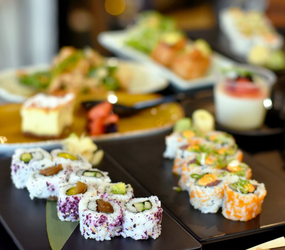 TaboSushi's tweet photo. Rolling right through this week - is it Friday yet?
...
#keeponrollin #sushi #sashimi #thirstythursday #chicagoloop #tabotogo #delivery #catering #happysushi https://t.co/DhbJkmtjM6