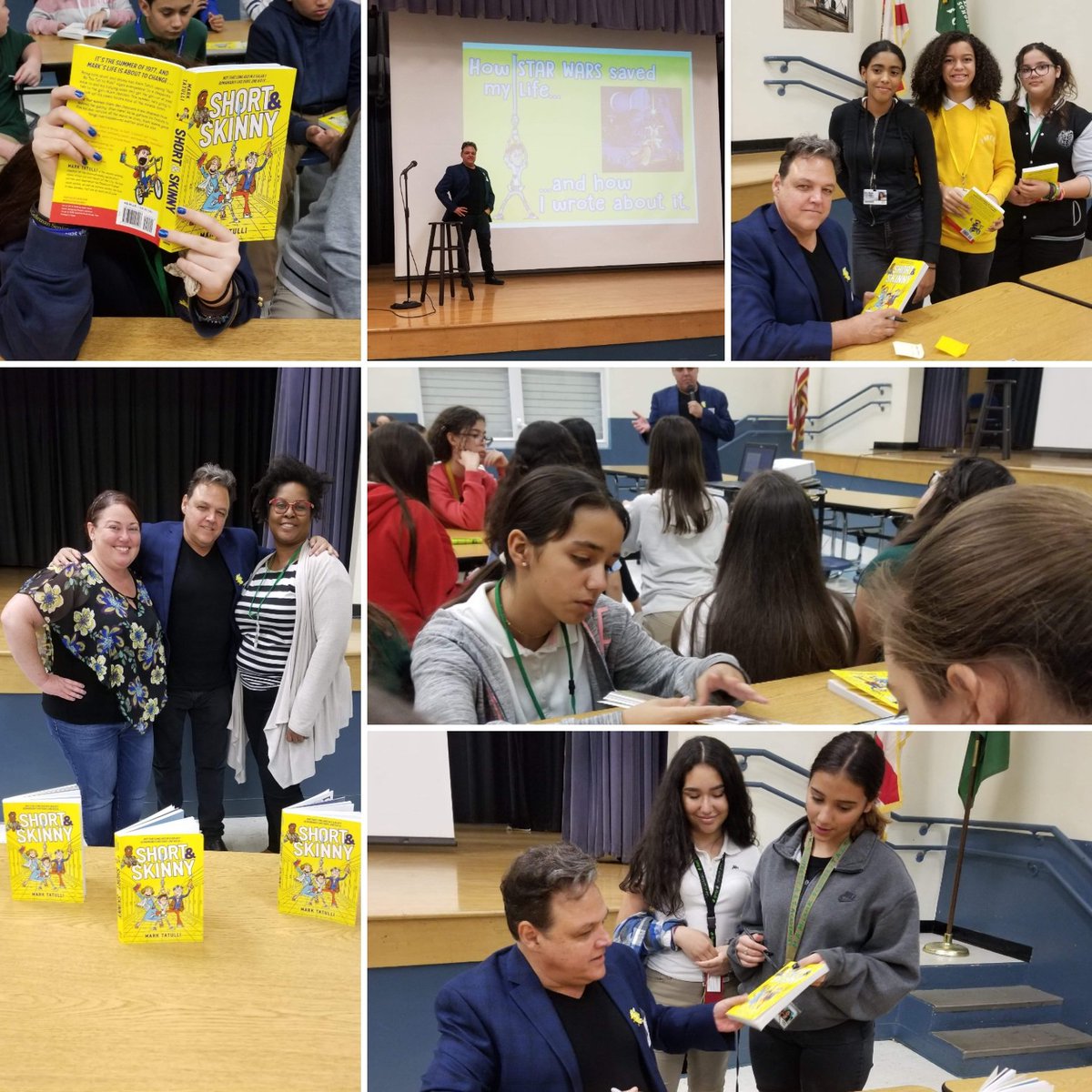 MAMilamK8's tweet photo. Author Mark Tatulli comes to Milam! It was truly an exciting afternoon.
#ShortandSkinny #MarkTatulli #MDCPSREADING
#MiamiReads #iammilam @MDCPS @MiamiSup @MDCPSNorth @aniteach @NROSup @MDCPSREADING @MDCPS_ELA https://t.co/D4SXjbniqU