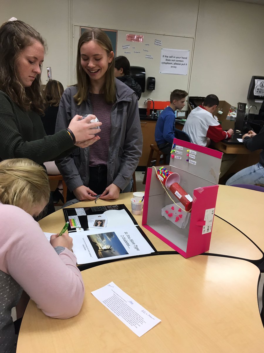 OCONMRSHOLTZMAN's tweet image. #PrinciplesofBiomedicalScience students showing their #oconpride and using #ScientificModels to teach others about #diabetes