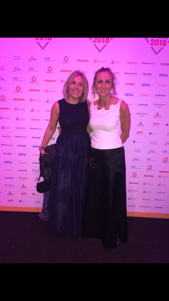 Out on the tiles with @ciscomaria at the CRN Partner awards - best of luck to our Partner MD Angela Whitty, and to all our partners shortlisted for awards tonight. @ciscouki <a href="/CiscoPartners/">Cisco Partners</a>