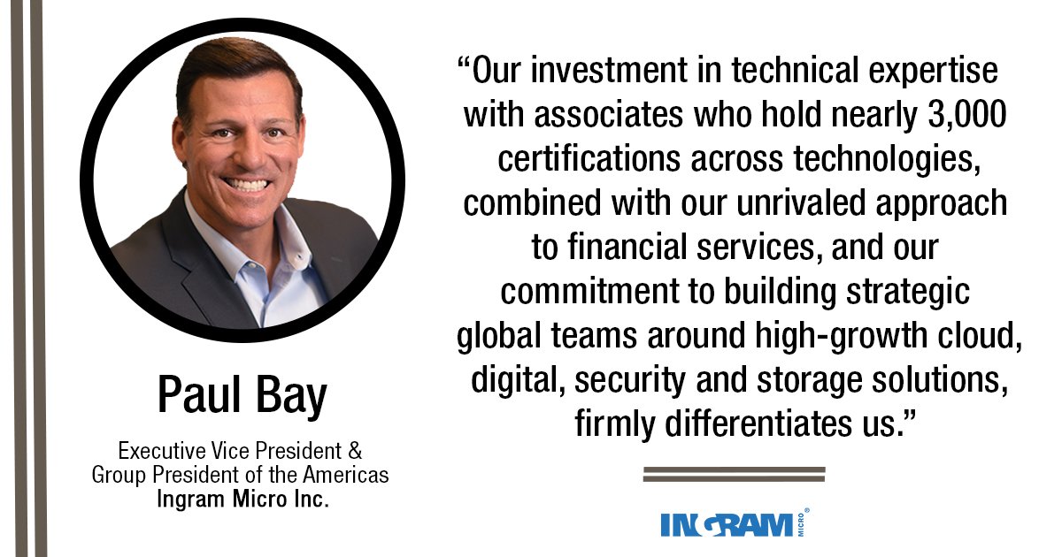 IngramMicroInc's tweet photo. Words from our EVP and Group President of the Americas, Paul Bay on our #ONEIngramMicro Americas strategy. https://t.co/PgO8fV4u6A