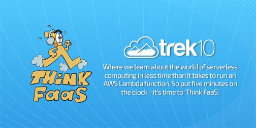 Trek10inc's tweet photo. #ThinkFaas episode 28 is a special episode in that we take a longer, 15 minute ride through memory lane with @ShortJared, discuss #serverless framework version 2, and talk about the serverless/function landscape as a whole. 

#lambda #aws 

https://t.co/LkEXEvX8wh https://t.co/HDpUySv4fV