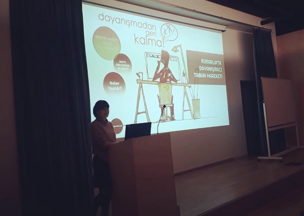 dayanismaci_mim's tweet image. Bugün #mefmimarlık “Ethics in Design” dersine konuk olduk. 
Şehir hakkını, mimarlık meslek etiğini ve mimarlığın toplumsal sorumluluğunu hep birlikte konuştuk. 
Davetleri için teşekkür ediyoruz 🌿
#ethicsindesign #architecture #city #righttothecity #urban