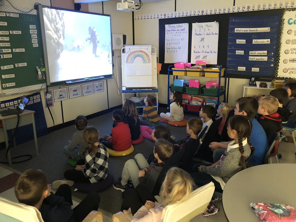 Grade1Matheson's tweet photo. Today we watched #ChasingCoral -we got answers to many of our wonderings. We’re using #thelaunchcycle and we’re motivated to help solve this problem. Stay tuned and follow us on our learning journey! #UNGlobalGoals @stleotllp https://t.co/9hbmODR3TO