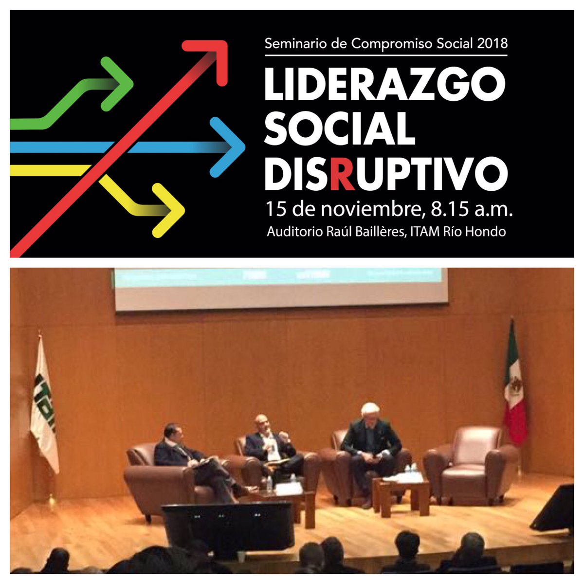 ExITAM's tweet photo. Panel de Liderazgo para la Conciencia Ciudadana en el Seminario #CompromisoSocialITAM https://t.co/8OhYdtMcWj