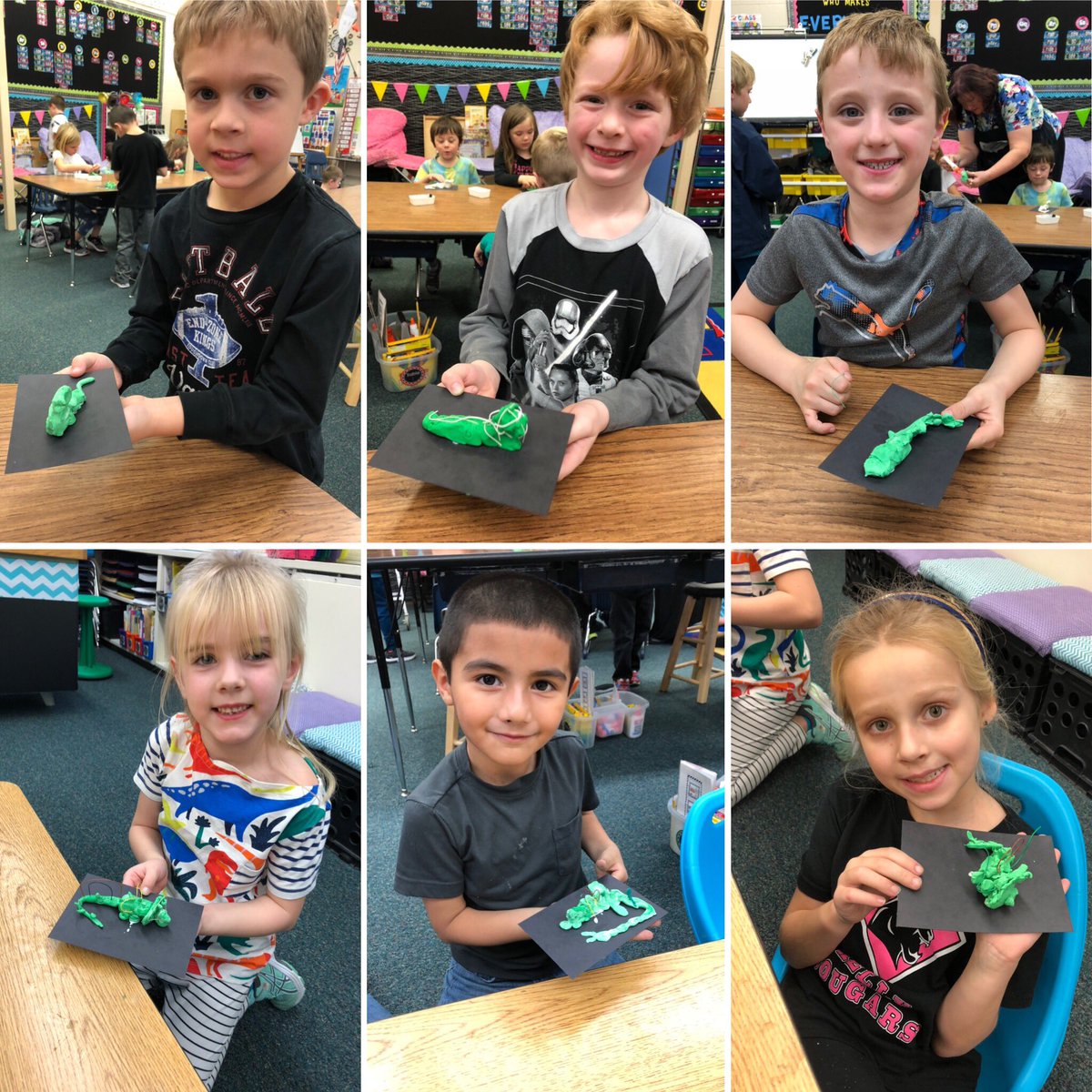 arielsandvik1's tweet photo. We created dinosaur sculptures during art today! π¦ #noplacelikekelly #GFArtistProg https://t.co/TZu97RuR18