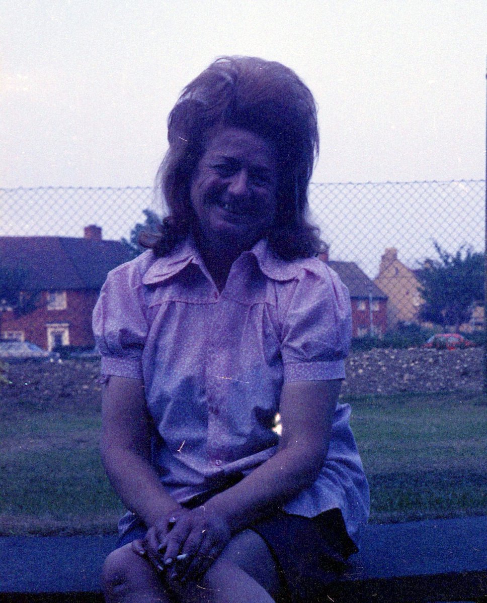 stefdickers's tweet photo. My brill Nan's ever-evolving hairstyles seemed to cause quite a stir in their previous appearances, so here's two more 'moments' for your perusal, including the perilous feat of smoking within 50 foot of that much hairspray! #hairstyles #wowfactor #topnan https://t.co/M9lEZYC56A