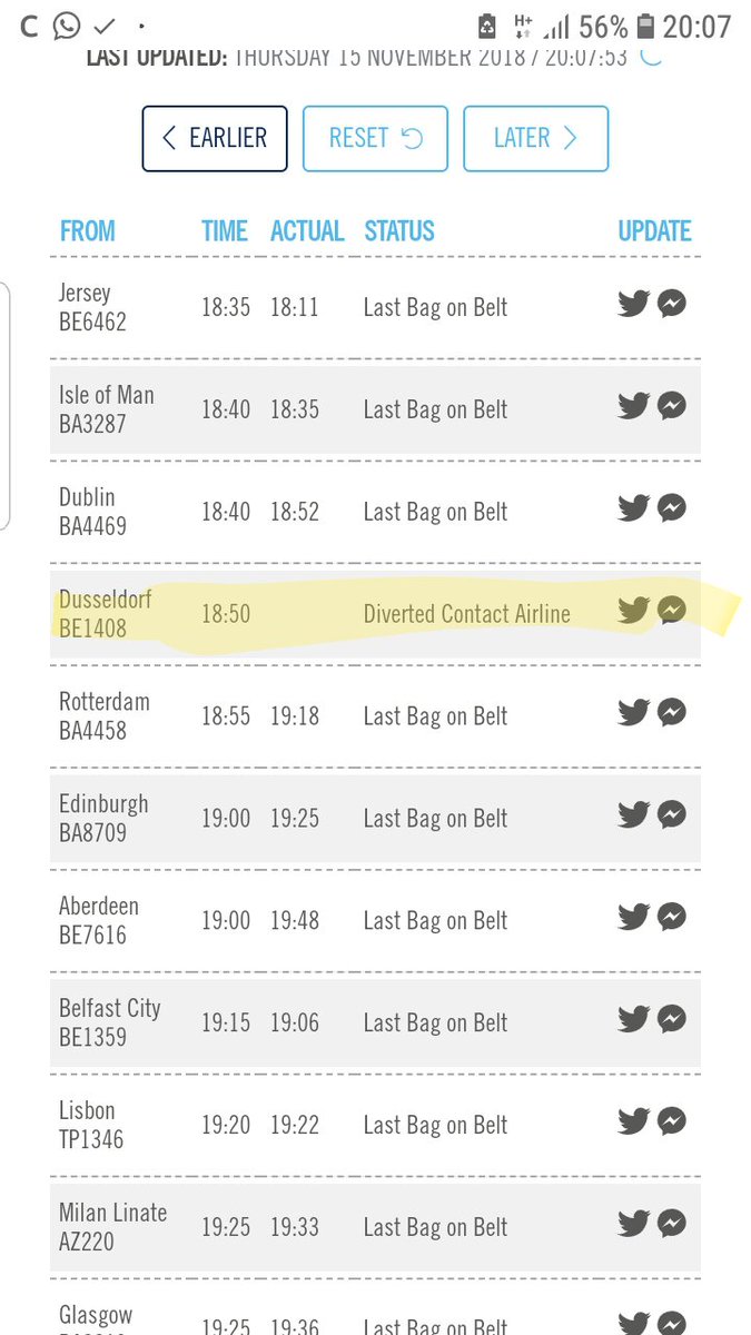 tjmajort's tweet photo. @flybe our flight from Dusseldorf into London City this evening was diverted to Southampton, adding 3 hours onto our journey. Apparently this was due to fog. No other flights into LCY have been affected, earlier today or since. Care to explain? https://t.co/3Xc9p9ZpUE