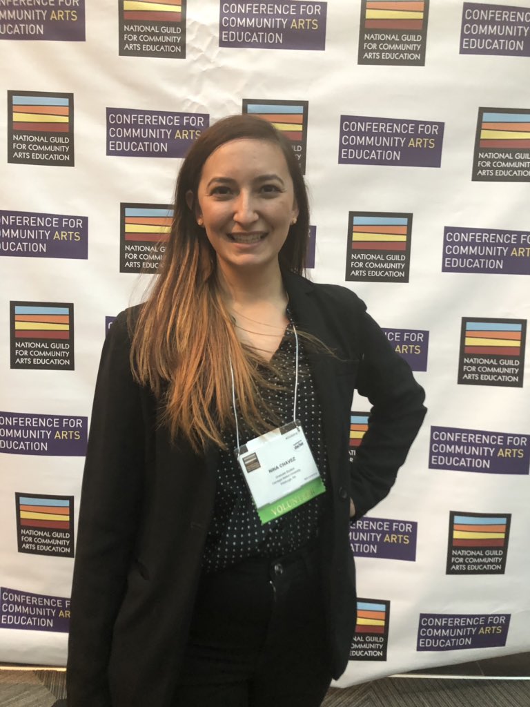 Took a break from classes to volunteer and learn at <a href="/communityartsed/">National Guild</a> conference in Baltimore #CCAE2018