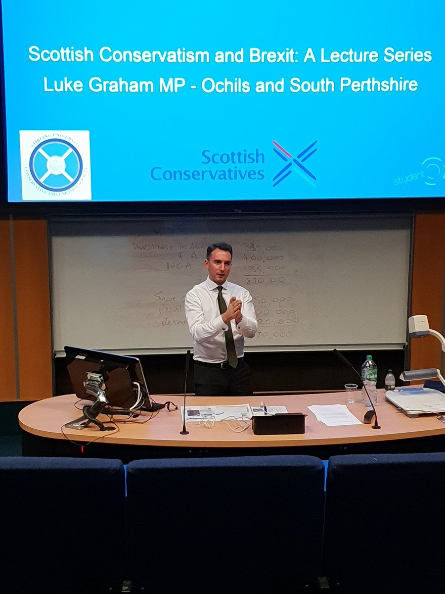 Air3News's tweet photo. We're back with coverage of both an evening with a Israeli diplomat as well as a lecture by @LukeGrahamMP. @Air3Radio @brignewspaper @stirlingunicon @SspStirling #Brexit #Israel #Palestine #BackonTwitter https://t.co/Hmnb9textU