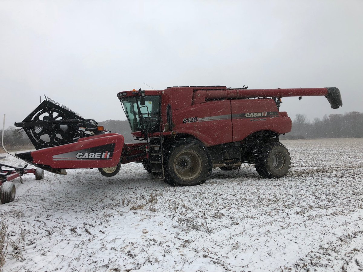 Started off as a great harvest day.... ❄️