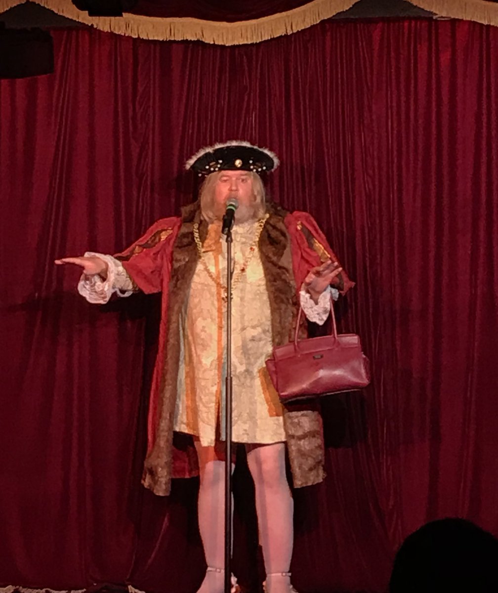 thervt's tweet photo. Oh that? That’s just Henry VIII reading poetry about cross-dressing.  #regularthursday https://t.co/wYOQ01RJow