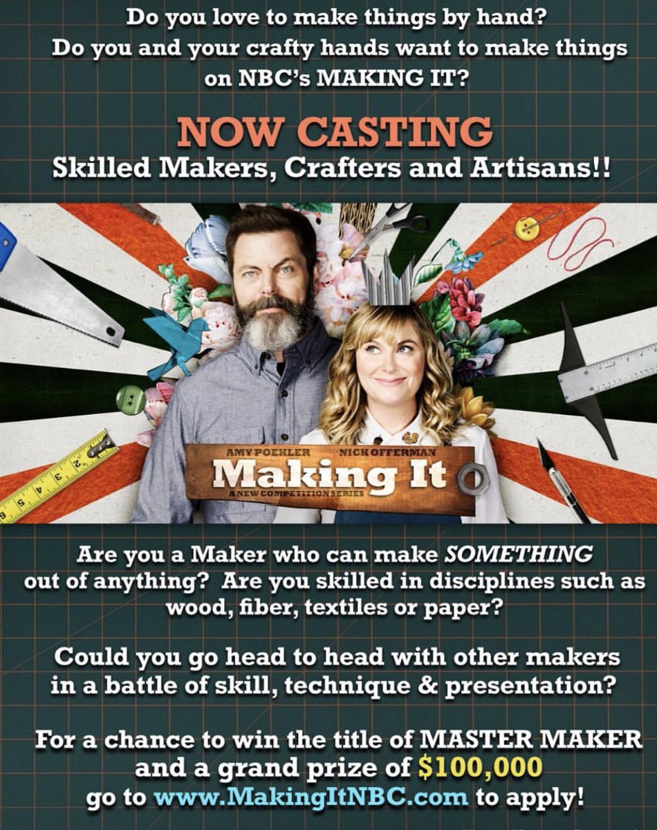 DNAGalleries's tweet image. All of our creative friends check this out! We would love to see some Oklahoma artisans and makers on this show!⠀