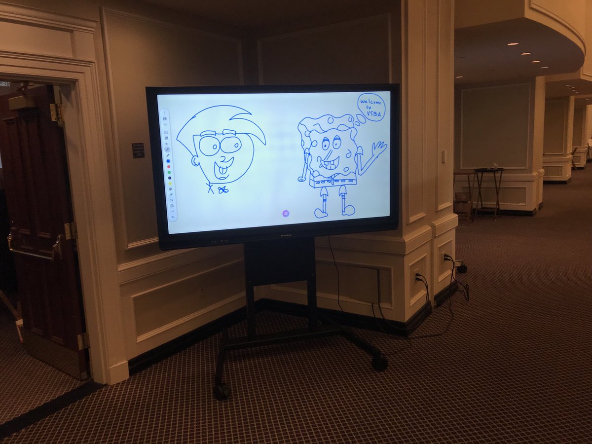 pennyizquierdo's tweet photo. @LearnPromethean what happens when you leave the whiteboard app open and walk away #VSBA2018 #promethean #activpanel https://t.co/tqNuxcawCU
