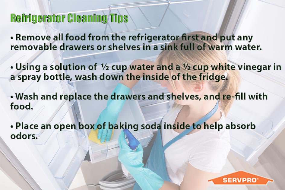 Some SERVPRO tips on #CleanOutYourRefrigeratorDay to make the job a little easier.