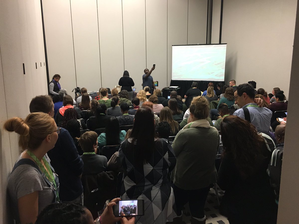 msjbeemer_lsn's tweet photo. Ever seen an #ncte18 session so packed you can’t move? #conversationsweneed https://t.co/s3xvlb3h4w