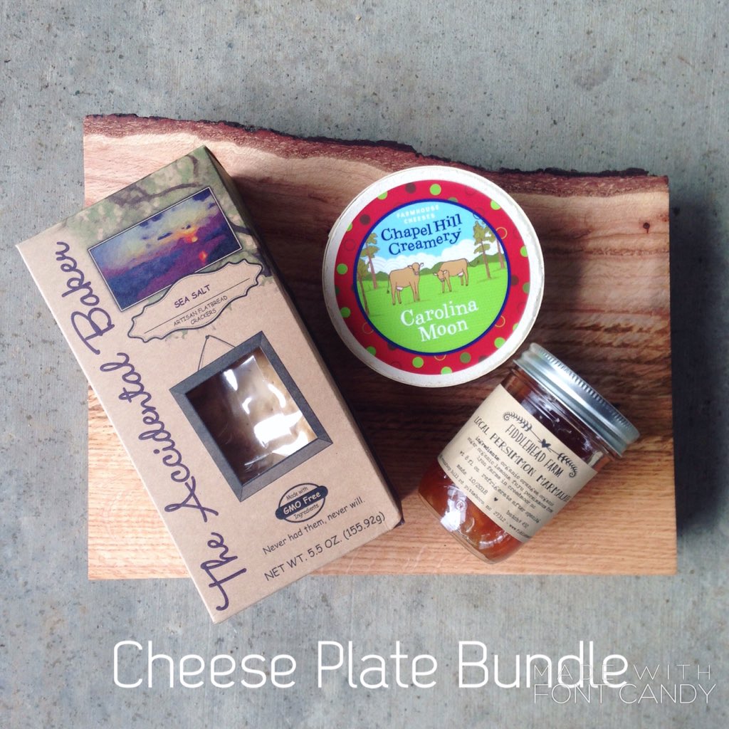 Cheese plate samples at the #farmstand 3:30-5pm today! 🧀CHEESE PLATE BUNDLE: save $5 when you buy a local cheese, crackers &amp; jam or mustard now until Thanksgiving. Treat your guests or wow your host! While you're here, check out our cutting boards, cheese boards and coasters.