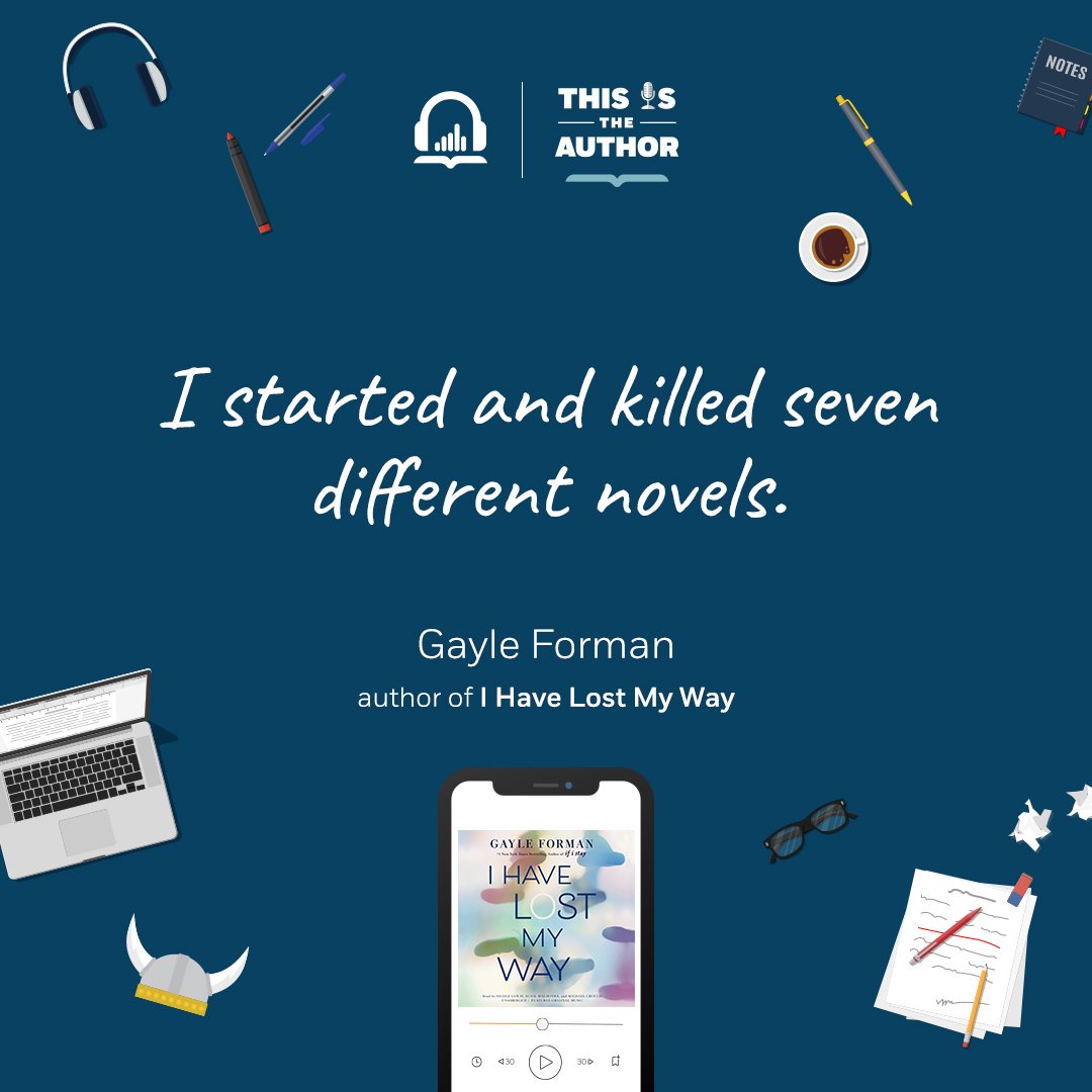 Remember <a href="/NaNoWriMo/">NaNoWriMo</a> writers: there will be time to disassemble, destroy, and reconstruct your story later. For now, WRITE! And from our #ThisistheAuthor podcast: "I started and killed seven different novels."-- <a href="/gayleforman/">Gayle Forman (she/her)</a>, author of I HAVE LOST MY WAY #AmWriting #NaNoWriMo
