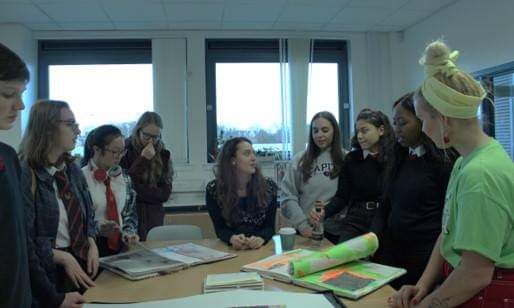 BroughtonARTx's tweet photo. An amazing visit from Edinburgh College tutors and students with their portfolios. Very inspiring for pupils and staff alike. @BroHighOfficial @edinburghcoll #employability https://t.co/6OanCzCp07