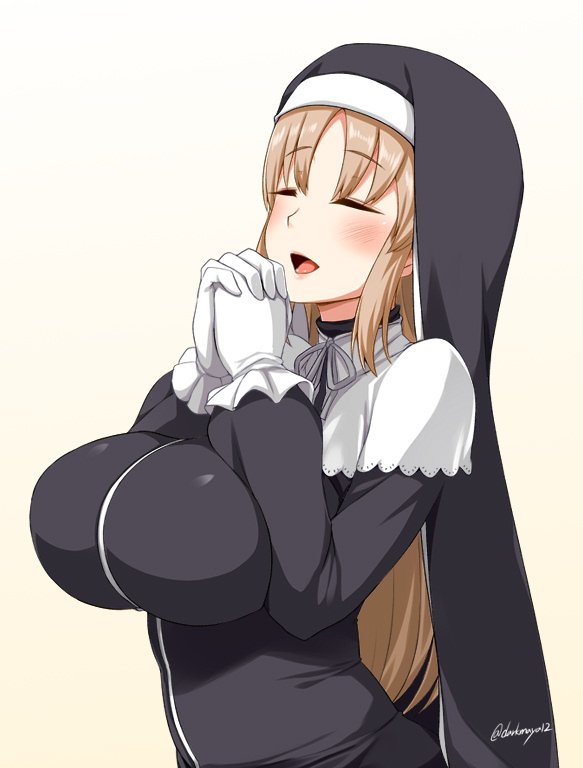 LecherousNun's tweet photo. Offering a word of prayer.

Praying over this erection so that the one's she was healing can repent for their lust.

Spiritual Release: Paizuri Session. https://t.co/GFoK8liGOY