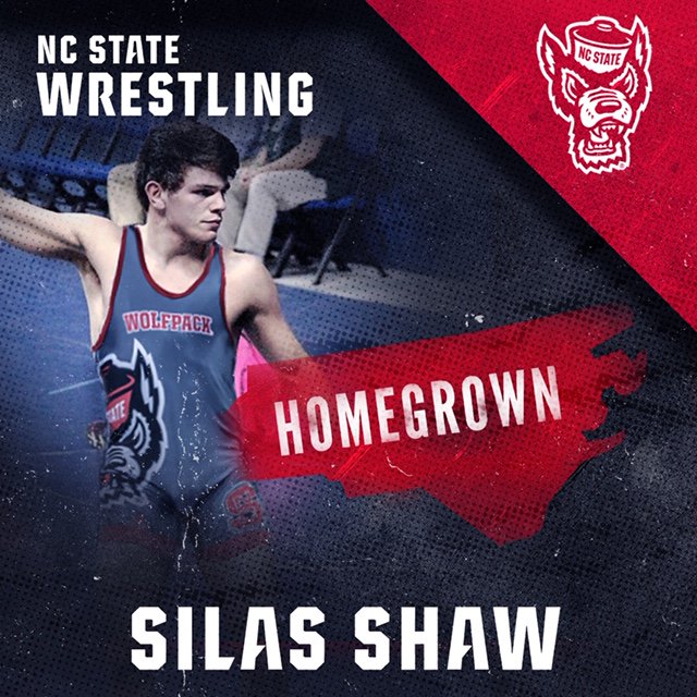 PackWrestle's tweet photo. Welcome to @PackWrestle Silas Shaw!

🤼‍♂️ Silas Shaw
⚖️ 149
📍 Troutman, N.C. #HomeGrown

▶️ Two-time NC state champion
▶️ NHSCA All-American

#PackMentality https://t.co/WG3jXu9ngc