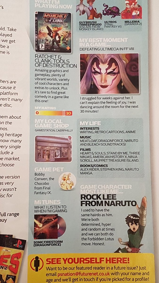 Matropolis86's tweet photo. Throwback to when I was the featured reader in @OPM_UK PlayStation 2 magazine 10 years ago! This was awesome!

#playstation #playstation2 #gamerprofile #officialplaystationmagazine https://t.co/4QB3ePuyJh