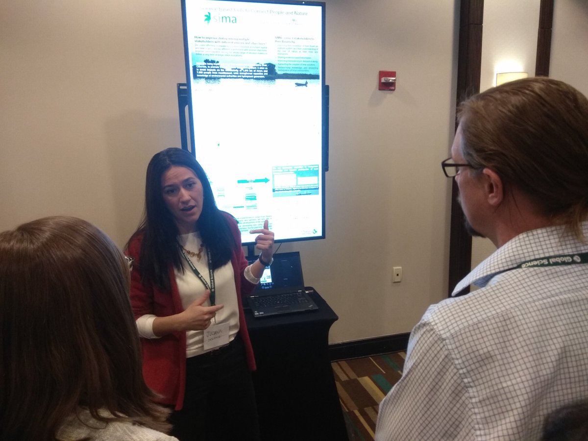 dlizcano's tweet photo. Juliana Delgado, Science Coordinator for NASCA presenting SIMA at Global Science Gathering #TNCscience @MundoTNC https://t.co/jNX2TRq0Oq https://t.co/sJRcrQ8J4k